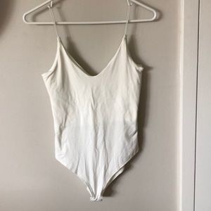 Gaze; white body suit